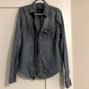 Kardashian Kollection denim button up.